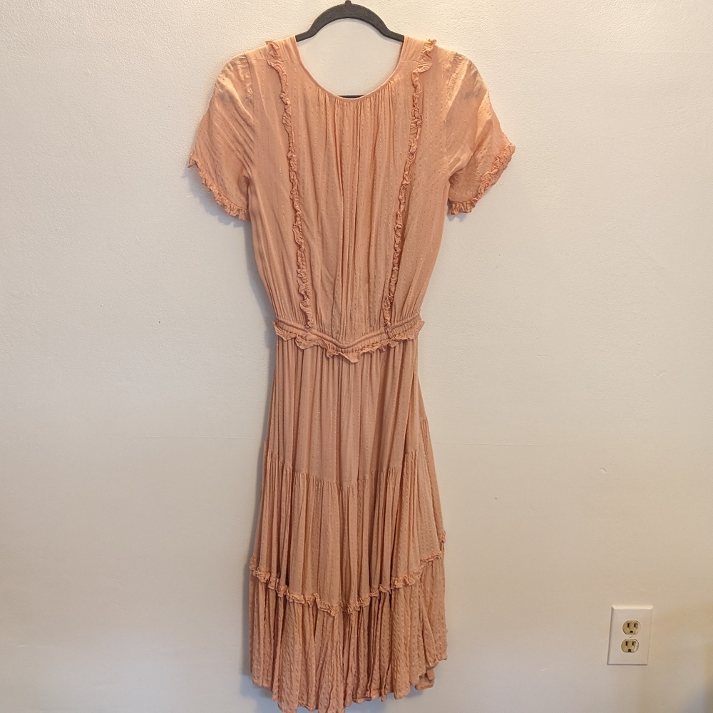 🪄🫰🏼 Spell Clementine Soiree Midi Dress in Musk Size S ALTERED READ - Picture 3 of 8